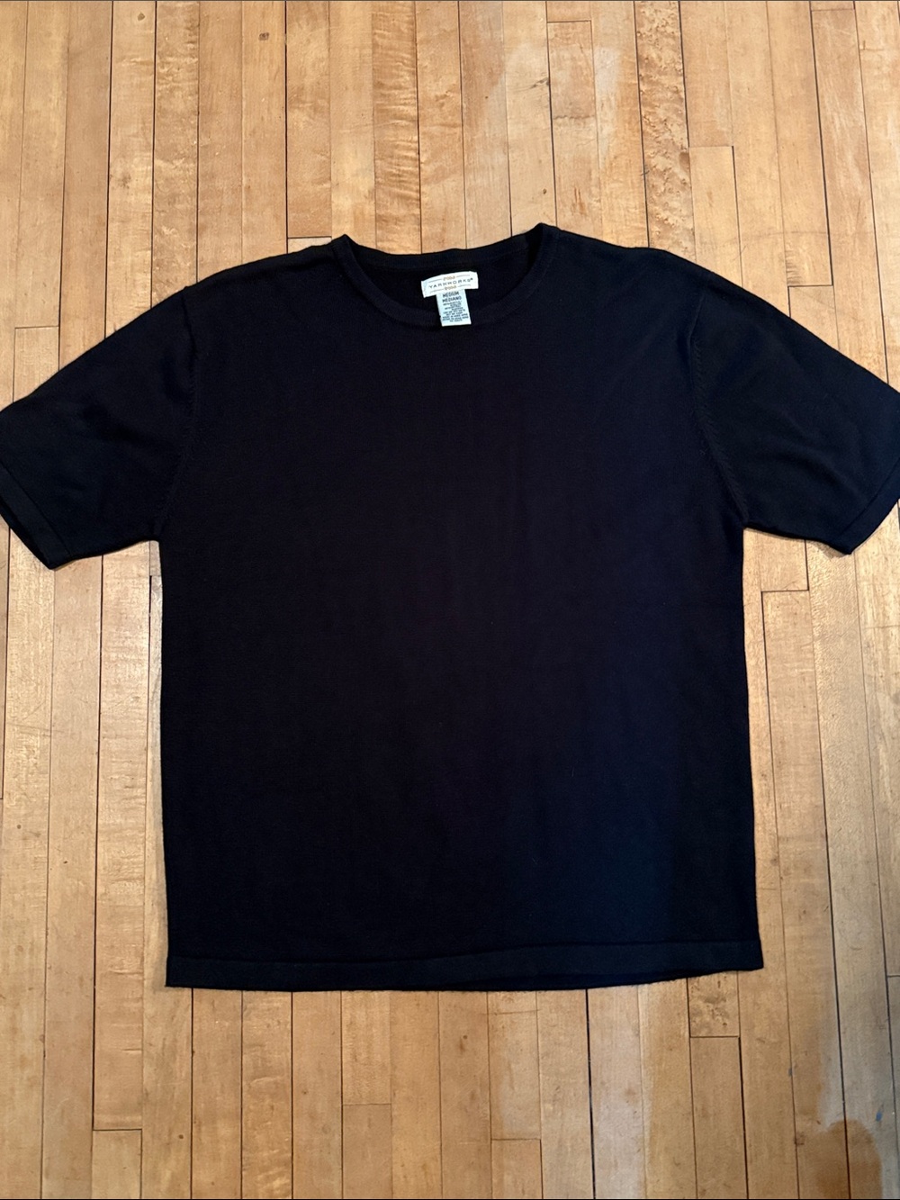 Classic Black Crewneck by Yarnworks Vintage